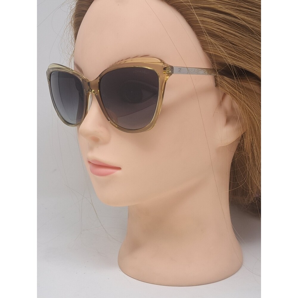 CHANEL Women's Sunglasses Italy Cateye Dark Tint 5384 1628/S6 55-16-140 - Picture 2 of 16